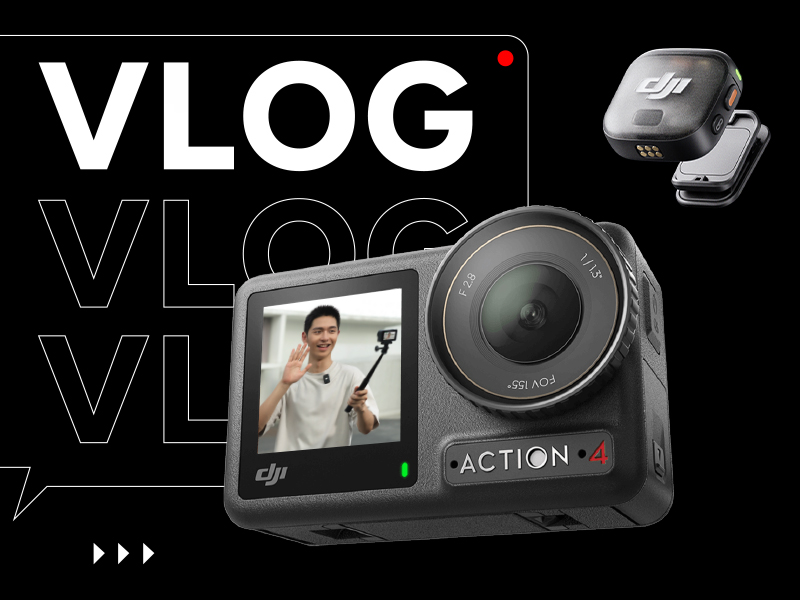 Osmo Action 4 Vlog Bundle (DJI Mic 3)